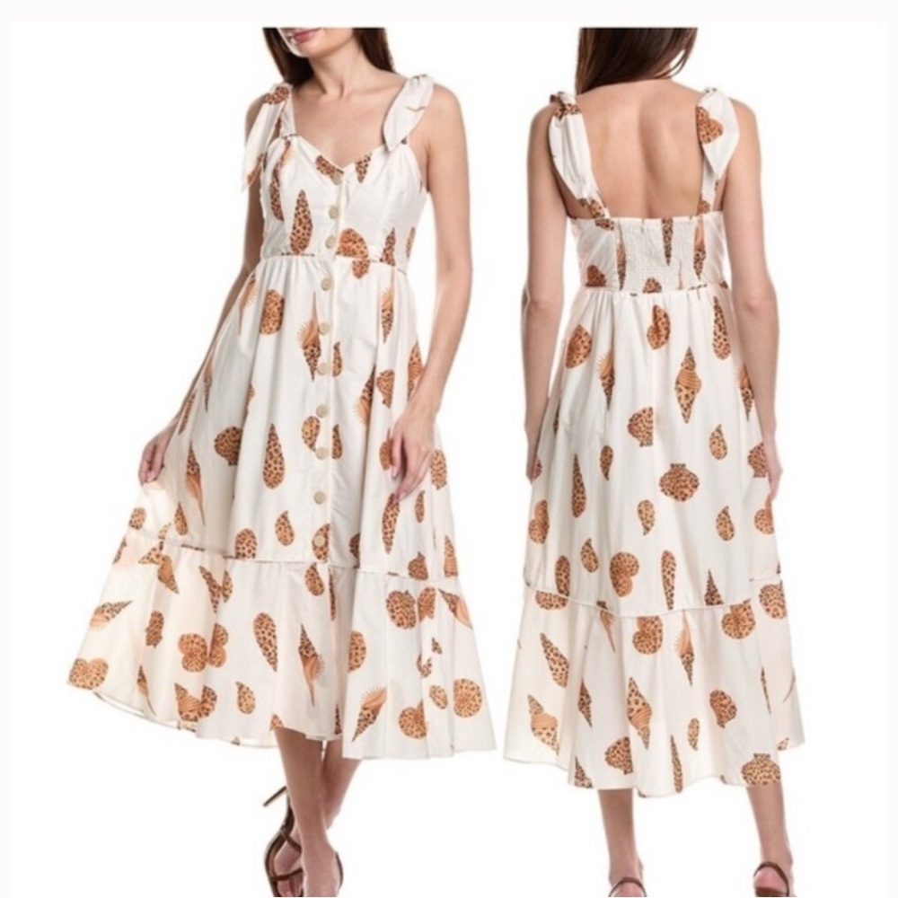 Farm Rio Seashell Print Dress sz XS